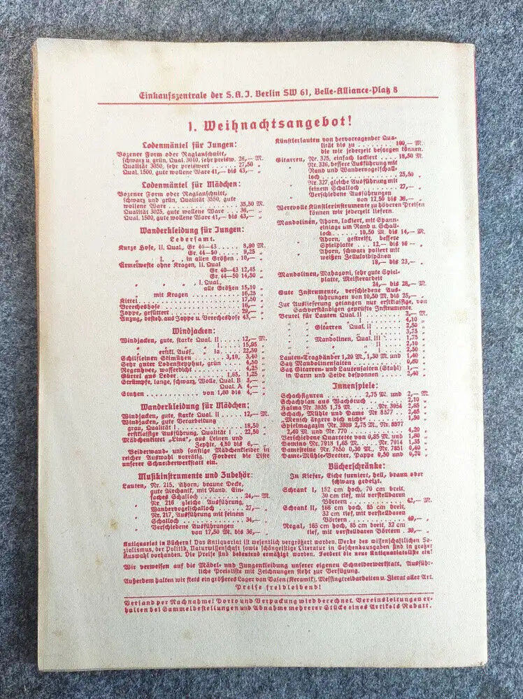 Arbeiter Jugend 1926 Berlin Monatsschrift 18 jahrgang