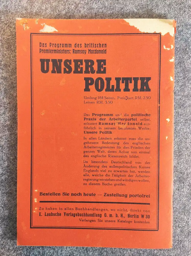 Jung sozialistische Blätter Juli 1929 Heft 7