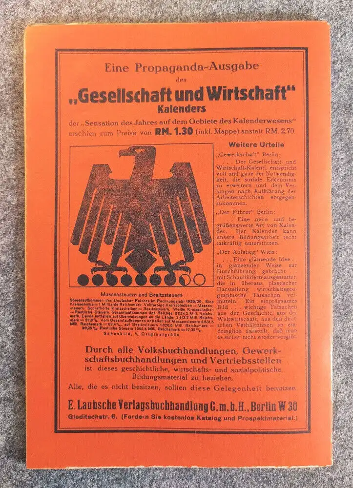 Jung sozialistische Blätter Heft Februar 1930 Steuern und Zöller