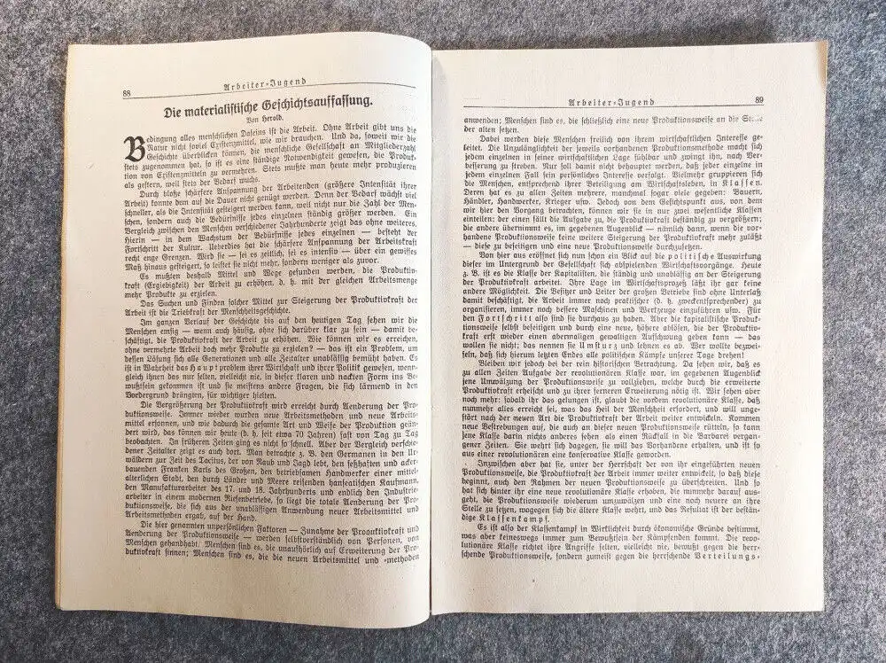 Arbeiter Jugend Heft 4 Jugendgenossen und Genossinnen April 1924