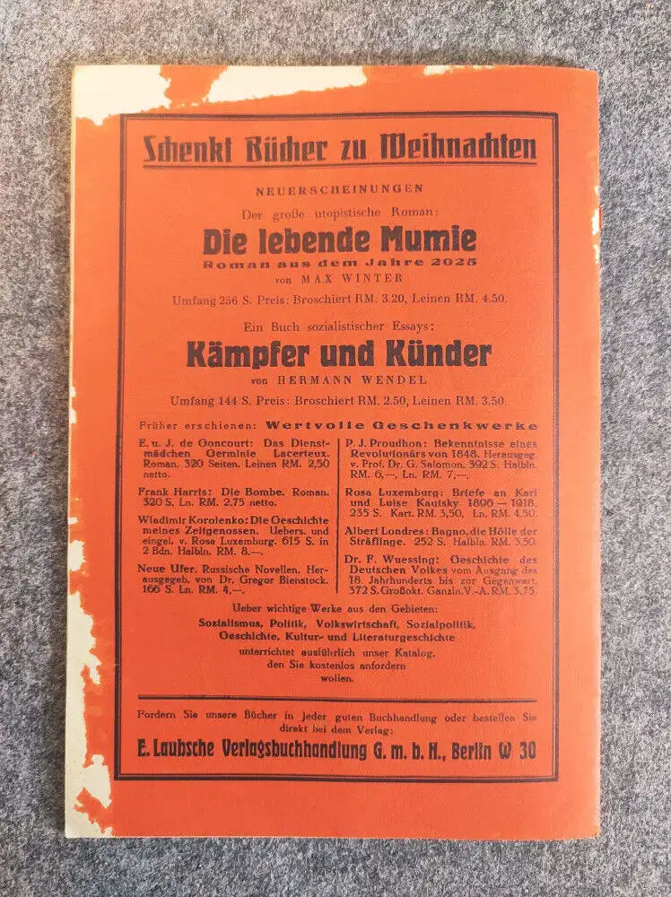 Jung sozialistische Blätter 7 Jahrgang Heft 12 Dezember 1928