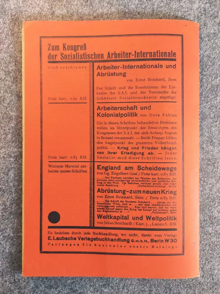 Jung sozialistische Blätter 7 Jahrgang Heft 8 Berlin August 1928
