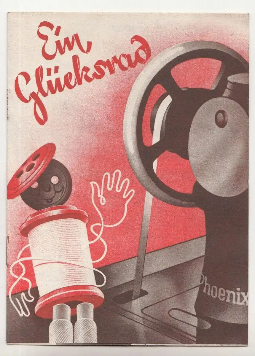 Werbe Prospekt Phoenix Nähmaschinen Baer & Rempel Bielefeld um 1935 ! (D