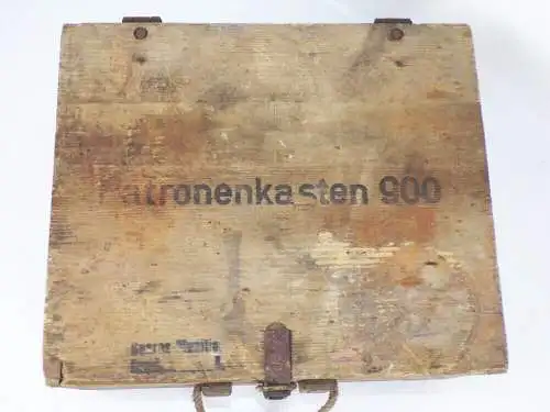 Alter Patronenkasten 900 Munitionskiste Transportkiste 2 Wk Holz