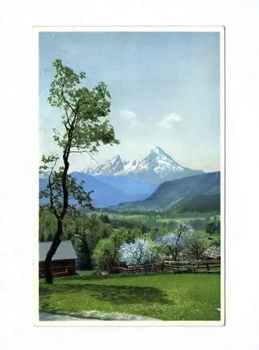 Photochromie Ak Weide und Berge