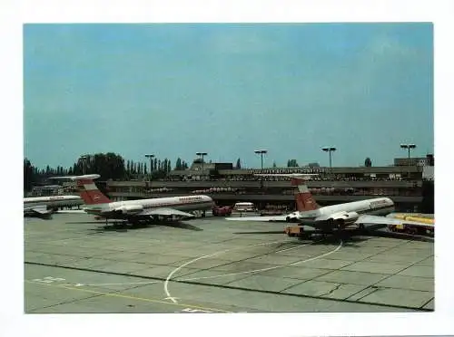 Ak Flughafen Berlin-Schönefeld Flugzeuge 1986 Interflug