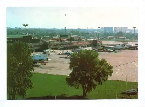 Ak Interflug Flughafen Berlin Schönefeld 1983 Flugzeuge