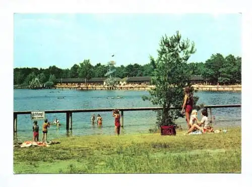 Ak Dessau Strandbad Adria 1974