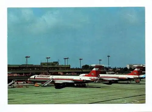 Ak Foto Flugzeuge am Flughafen Berlin-Schönefeld 1986 DDR-SEH