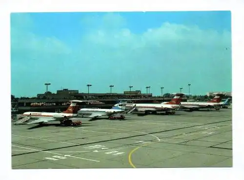 Ak Foto Flugzeuge am Flughafen Berlin-Schönefeld 1986