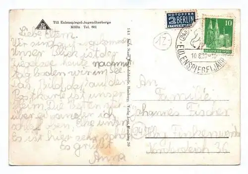 Ak Jugendherberge Mölln 1950