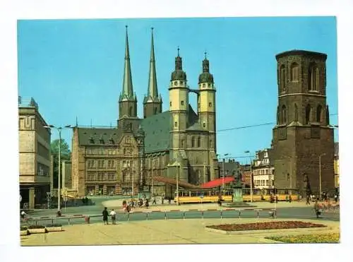 Ak Halle Saale Markt 1970 Marktkirche 1970