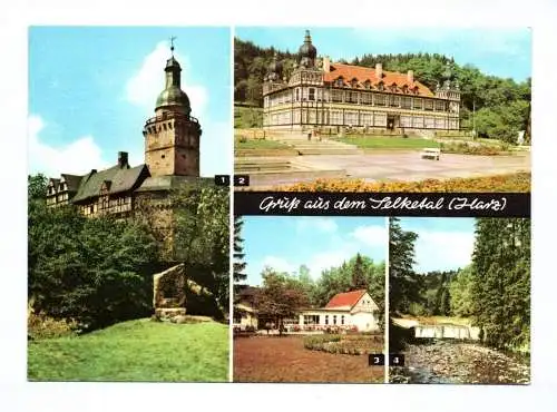 Ak Gruß aus dem Selketal Harz 1972 Staatliches Museum Alexisbad