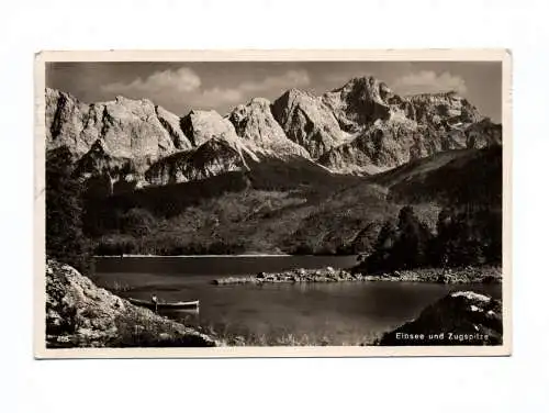 Ak Eibsee und Zugspitze 1941