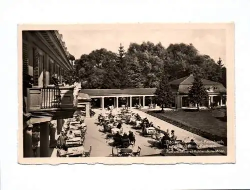 Ak Radium Mineralbad Brambach Terrasse Kurhotel