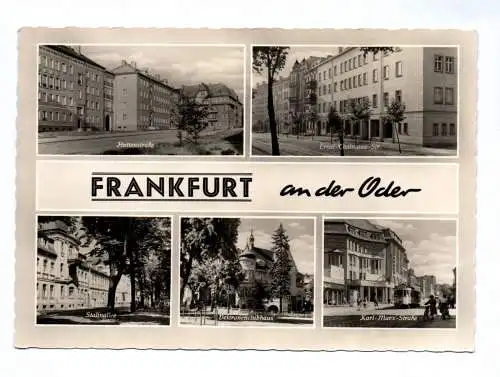 Ak Frankfurt an der Oder 1960 Ernst Thälmann Straße Stalinallee