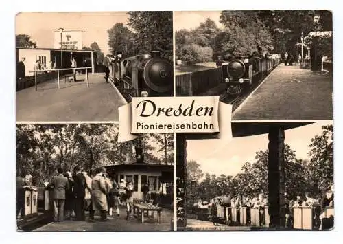 Ak Dresden Pioniereisenbahn 1967 DDR