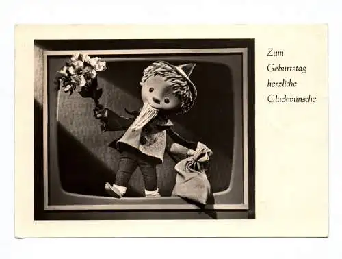 Ak Sandmann Zum Geburtstag herzliche Glückwünsche 1967