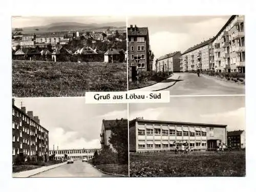 Ak Gruß aus Löbau Süd DDR 1971 Kindergarten Süd Schule