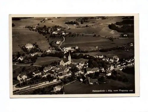 Ak Heimenkirch im Allgeu vom Flugzeug aus 1934