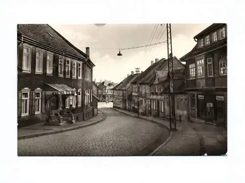 Ak Beneckenstein Harz Bahnhofstraße DDR 1960