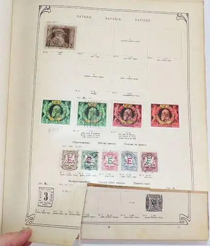 Schwaneberger Vordruck Alben Band 1 und 2 mit Briefmarken