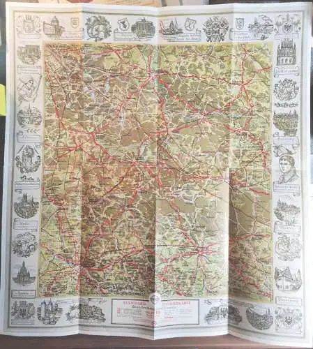 Standard Luftbildkarte für Kraftfahrer Deutsche Landschaft Plan 19