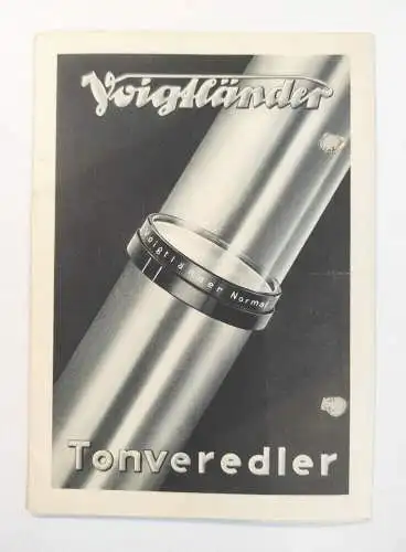 Voigtländer Tonveredler Prospekt Photo Porst Nürnberg