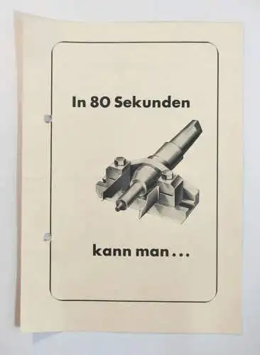 Prospekt Maschinen in 80 Sekunden kann man Magdeburg