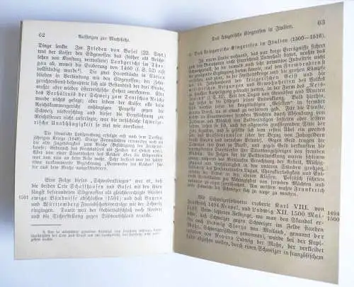 Sammlung Göschen Schweizerische Geschichte Prof Dr R Dändliker 1904