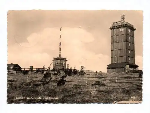 Ak Brocken Wetterwarte und Sender 1960