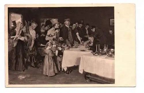 Postkarte Gold gab ich für Eisen Volksopfer 1813 Arthur Kampf Gemälde 