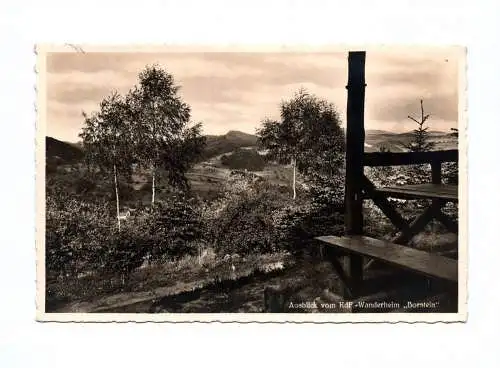 Ak Foto Ausblick vom Wanderheim Stempel Borstein Odenwald