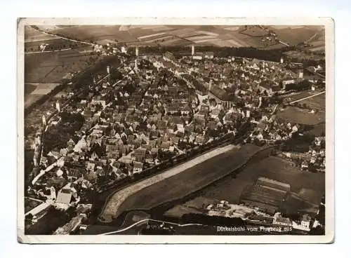 Ak Foto Dinkelsbühl vom Flugzeug aus 1932