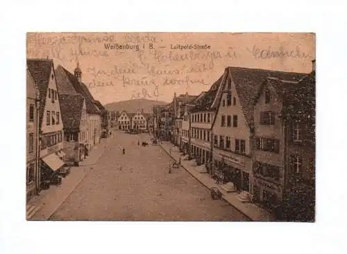 Ak Weißenburg in Bayern Luitpold Straße 1922