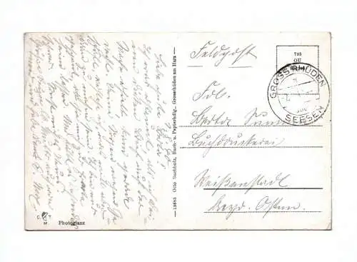 Ak Rhüden am Harz Martinikirche mit Kriegerdenkmal Feldpost 1940