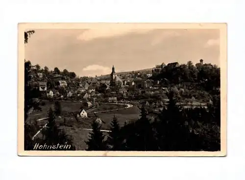 Ak Hohnstein 1955 Ansicht Stadt Kirche