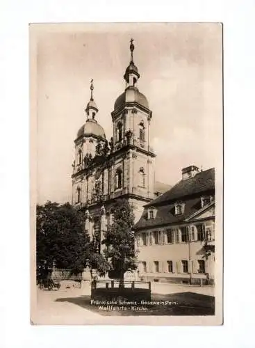 Ak Fränkische Schweiz Gössweinstein Wallfahrts Kirche 1931