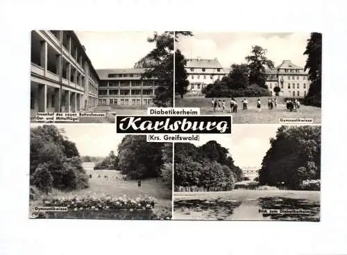 Ak Karlsburg Diabetikerheim Kreis Greifswald 1961