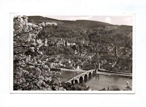 Ak Frühling in Heidelberg und Schloß 2 Karten 1955