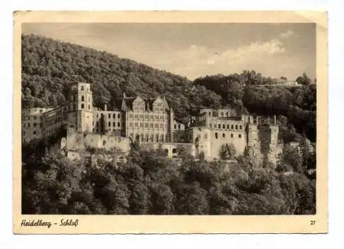 Ak Frühling in Heidelberg und Schloß 2 Karten 1955