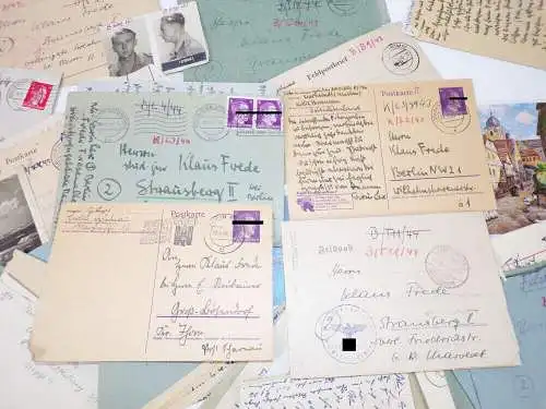 Feldpost Briefe Postkarten Nachlass L50780 RAD Ostfront Dänemark 2 Wk  Küstrin