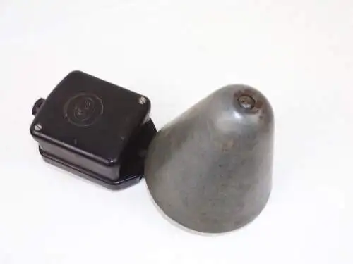 Alte Dux Klingel große Glocke Läute Schelle Metall Bakelit Industriedesign