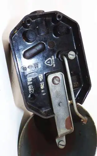 Alte Dux Klingel große Glocke Läute Schelle Metall Bakelit Industriedesign