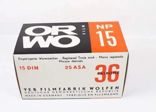 ORWO Schaupackung Schaufenster Deko Fotogeschäft Konsum DDR Reklame