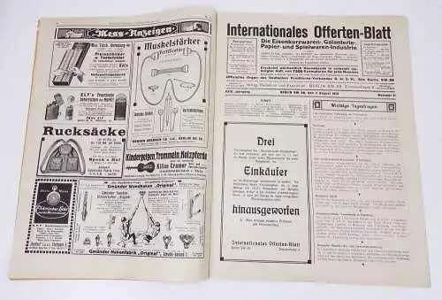 Internationales Offerten Blatt 1912 Nr 31 Anzeiger viele Werbeanzeigen