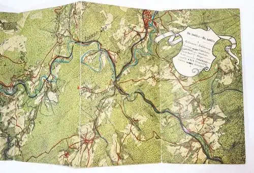 Prospekt Belgische Staatseisenbahn Das Tal der Ambleve  1911 Belgien