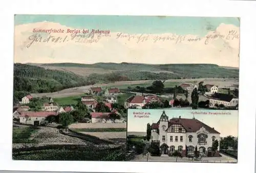 Ak Sommerfrische Gasthof Borlas bei Rabenau 1909