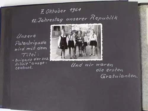 Fotoalbum Schule Zittau FDJ Kinder Kindheit DDR Zeitzeugnis