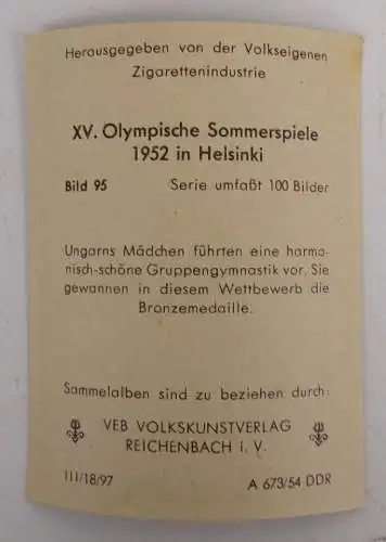Konvolut Sammelbilder Olympische Sommerspiele 1952 Helsinki Friedensfahrt 1954